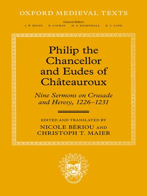 cover image of Philip the Chancellor and Eudes of Châteauroux